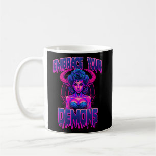 Taza De Café Abraza tu sucubús Metalizado de la muerte de Demon