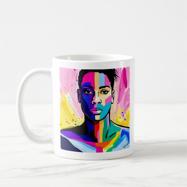 Taza De Café Abrazando mi autenticidad (Izquierda)