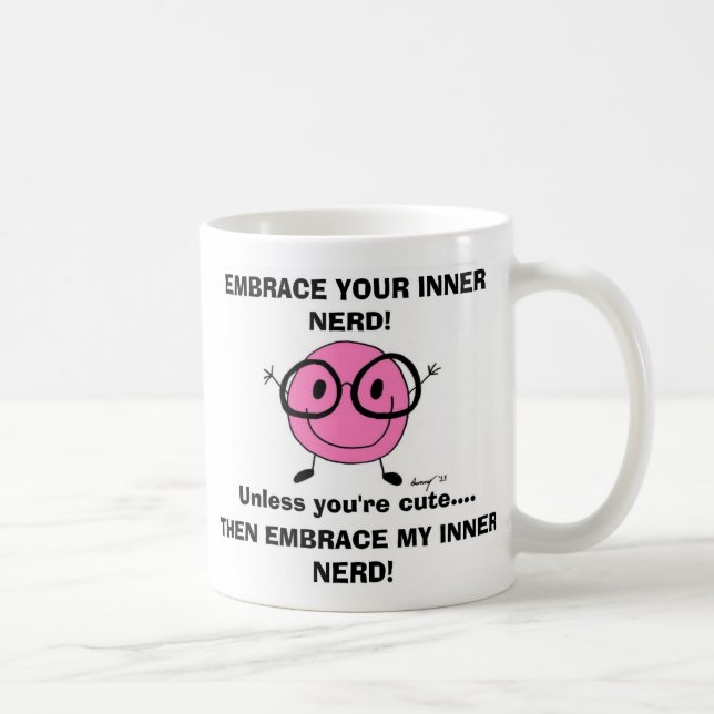 Taza De Café ABRAZAR SU NERD Mug INTERIOR (Derecha)