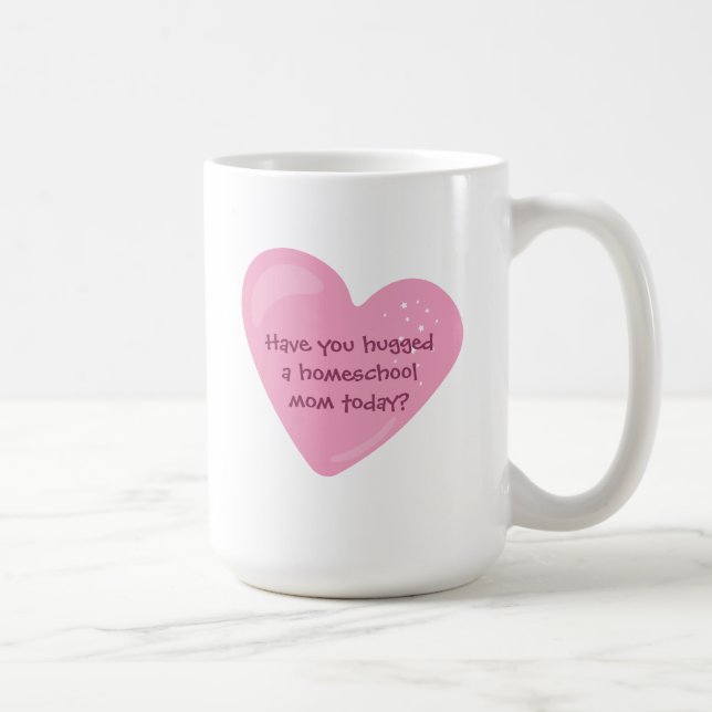 Taza De Café Abrazo a una madre de escuela en casa (Derecha)