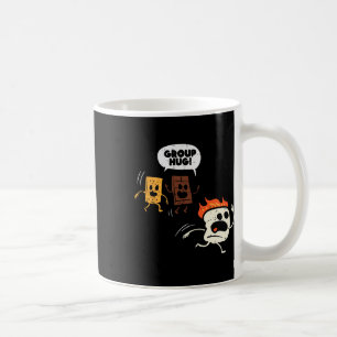 Taza De Café Abrazo de grupo de camping Smores divertido Marshm