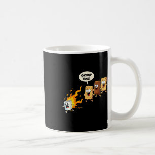 Taza De Café Abrazo de grupo Malvavisco Fogata Smores Divertido