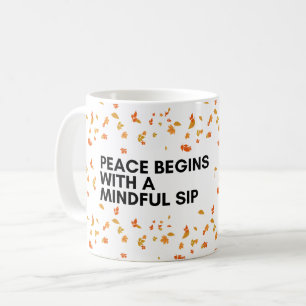 Taza De Café Abrazo de paz de Sip para la conciencia de Coffee 