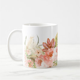Taza De Café Abrazo del encanto bohemio: Flores de Boho