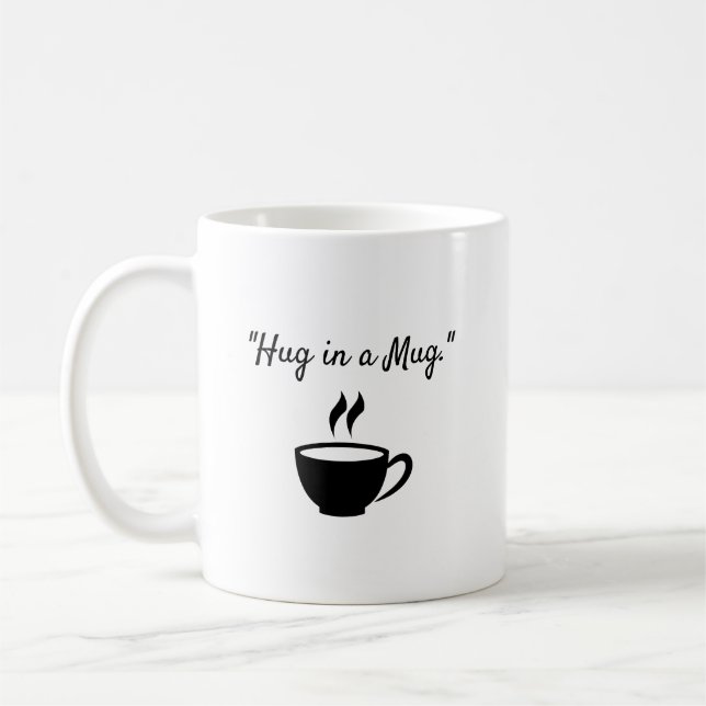 Taza De Café "Abrazo en una taza." (Izquierda)