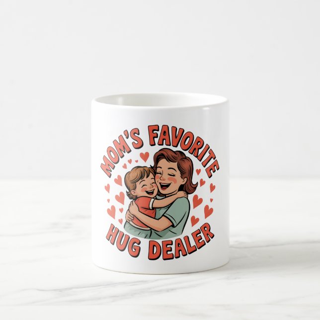 Taza De Café Abrazo favorito de la madre: un regalo conmovedor (Centro)