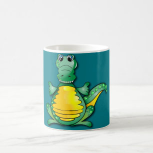 Taza De Café Abrazo feliz del cocodrilo