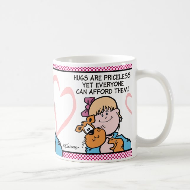 Taza De Café Abrazos sin precio para el Día de la Madre (Derecha)