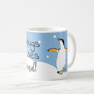 Taza De Café Abrazos virtuales y besos por todas partes