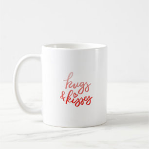 Taza De Café abrazos y besos