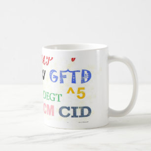 Taza De Café Abreviaturas de la mazarota del texto