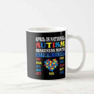 Taza De Café Abril Es Mes De Concientización Sobre El Autismo N