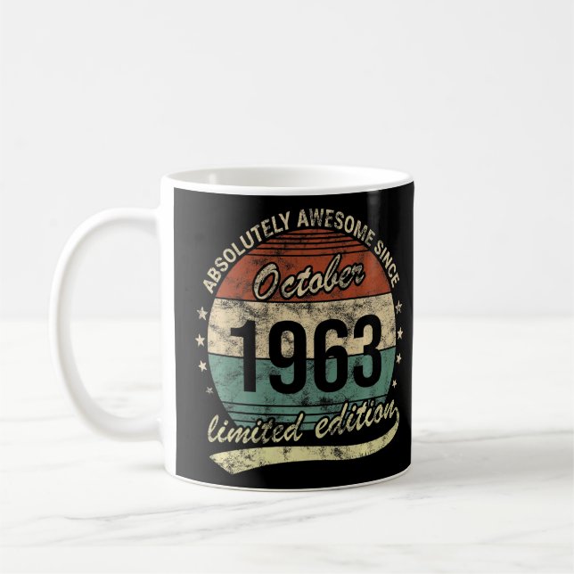Taza De Café Absolutamente Asombroso Desde Octubre De 1963 Homb (Izquierda)