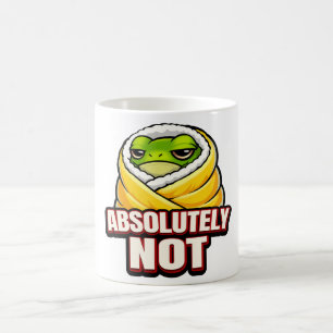 Taza De Café Absolutamente No Rana – Divertido Meme de Rana Per