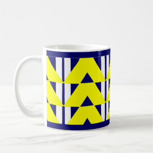 Taza De Café abstracción amarilla brillante