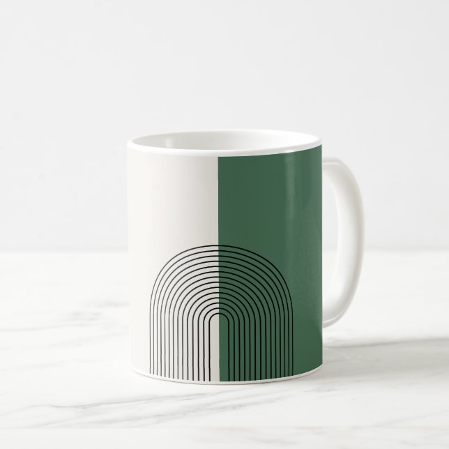 Taza De Café Abstracción Boho Moderna (Anverso derecho)