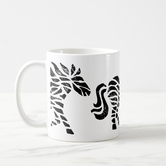 Taza De Café Abstracción de la cola de impresión de bloques de  (Izquierda)