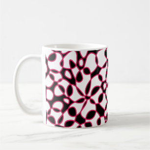 Taza De Café Abstracción de las células Color blanco blanco bla