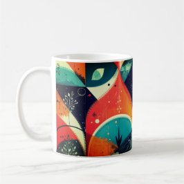Taza De Café Abstracción gráfica Clásica Mug