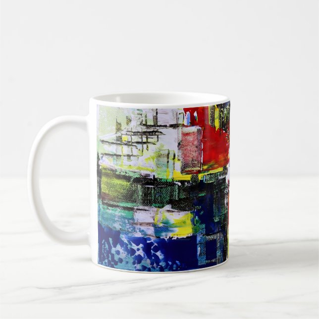 Taza De Café Abstract Art  (Izquierda)