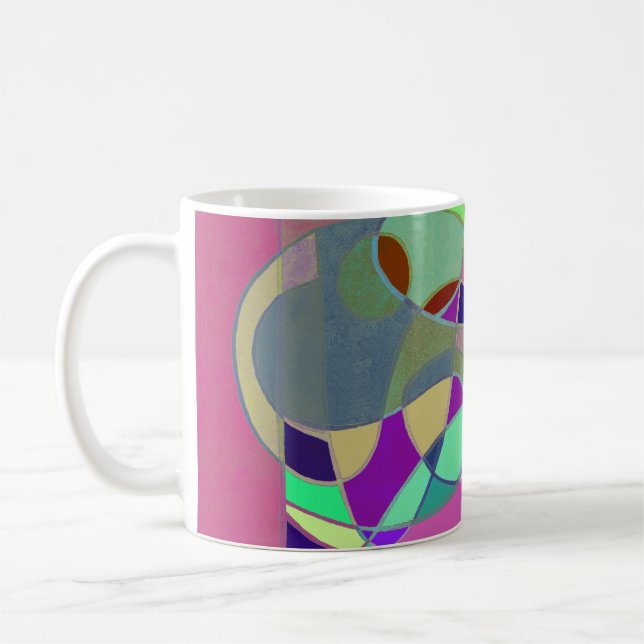 Taza De Café Abstract Art Coffee Mug "Colorful Abstract" (Izquierda)