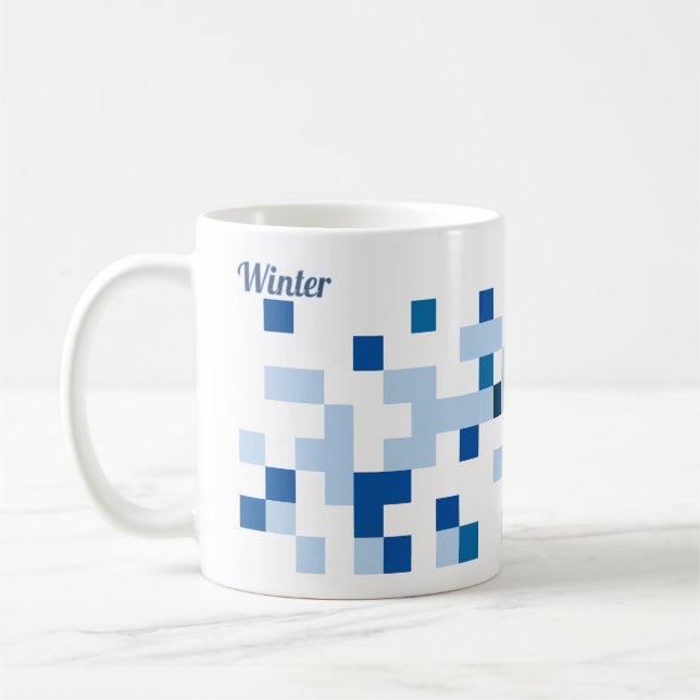 Taza De Café Abstract Art Mug - Winter (Izquierda)