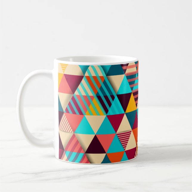 Taza De Café Abstract background with triangle shapes. Modern g (Izquierda)