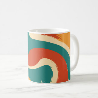 Taza De Café Abstract Dynamic Flow Modern Artwork