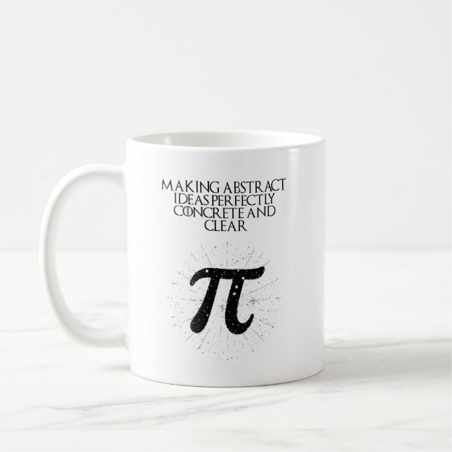Taza De Café Abstract Ideas Perfectly Concrete Clear Math (Izquierda)