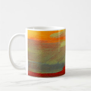 Taza De Café abstract landscape oil painting on canvaspaint,oil