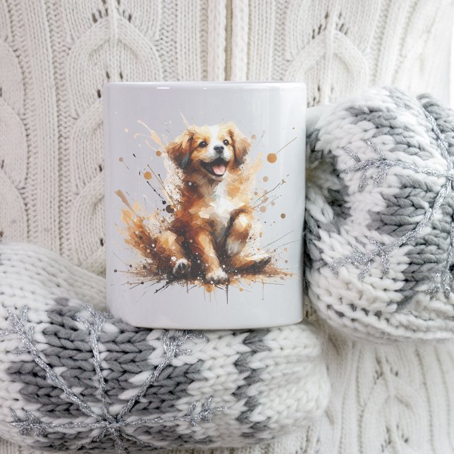 Taza De Café Abstract Laughing Dog Mug (Subido por el creador)