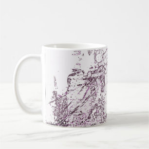 Taza De Café Abstract modern painting background. Illustration.