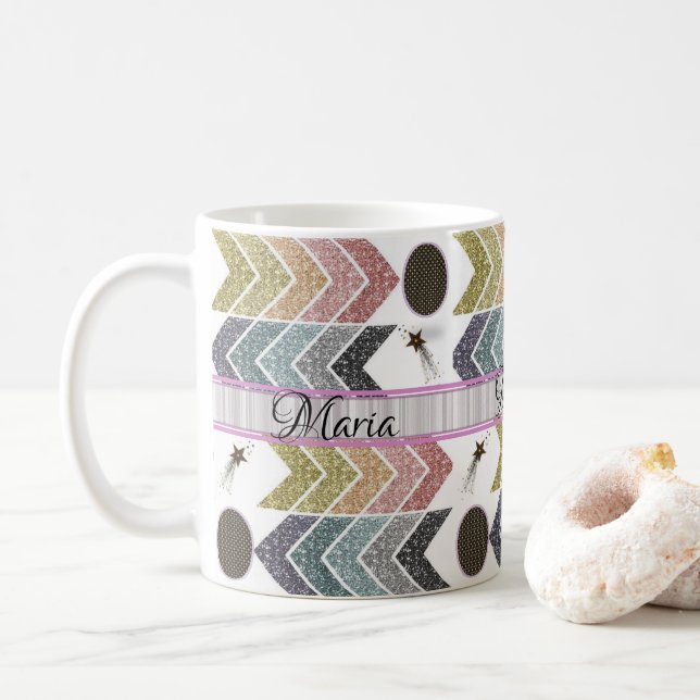 Taza De Café Abstract Mug (Con donut)