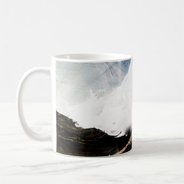Taza De Café Abstract oil texture background. Paint on canvas.  (Izquierda)