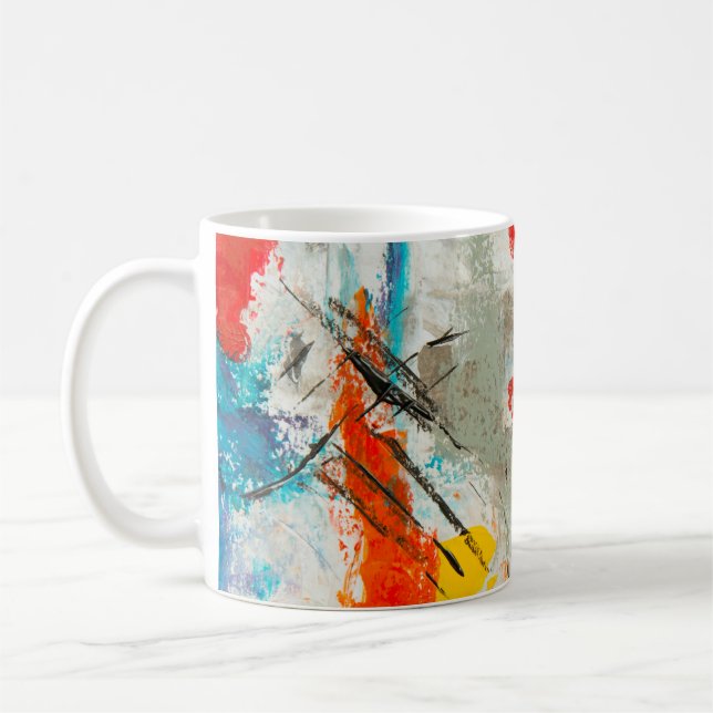Taza De Café Abstract painting (Izquierda)