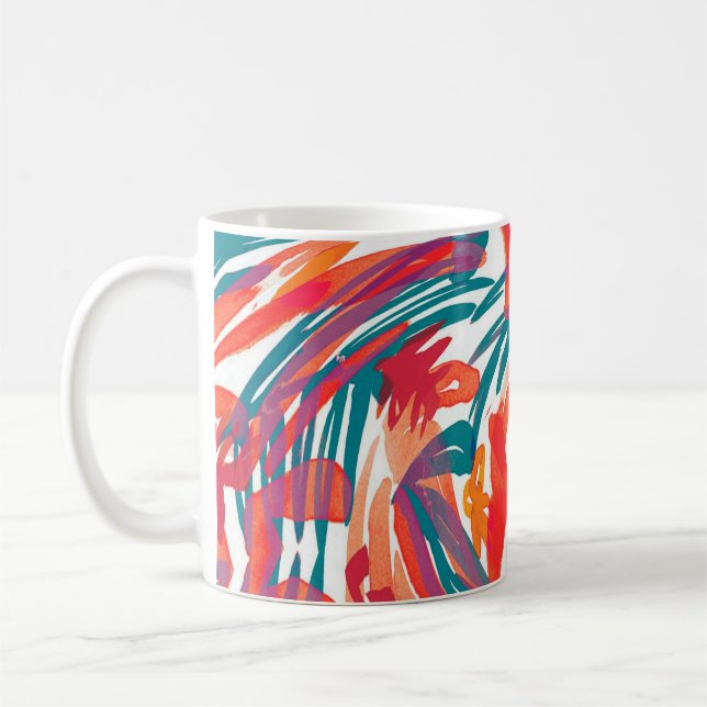 Taza De Café Abstract painting texture. Art wallpaper. Simple d (Izquierda)