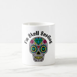 Taza De Café Abstract Skull Coffee Mug