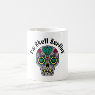 Taza De Café Abstract Skull Coffee Mug
