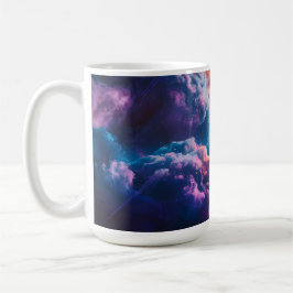 Taza De Café Abstract Space Nebula Art - Colorful Cosmic