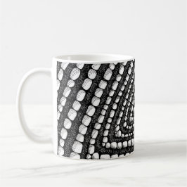 Taza De Café Abstract Triangle Detailed Pen and Ink Shapes 