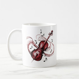 Taza De Café abstract violin 