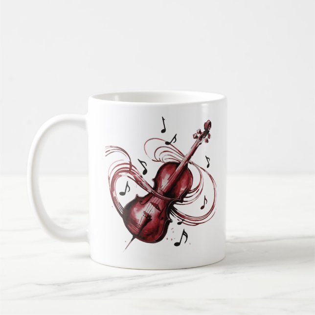 Taza De Café abstract violin  (Izquierda)