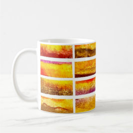Taza De Café Abstract Watercolor Fall Landscape Colors