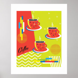 Taza de café abstracta Arte contemporáneo de moda