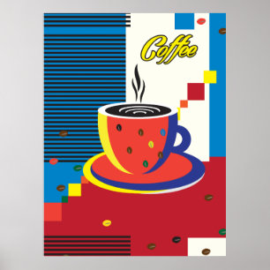 Taza de café abstracta Arte contemporáneo de moda