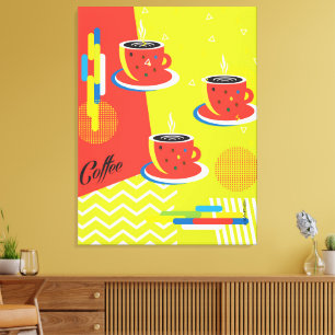 Taza de café abstracta Arte contemporáneo de moda