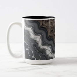 Taza de café abstracta de Black Marble – Taza mode