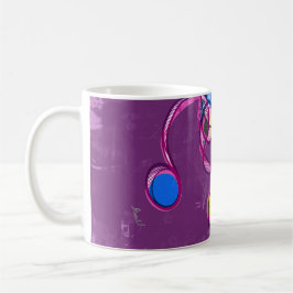 Taza de café abstracta del Chakra del Corazón (ver