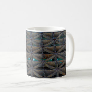 Taza de café abstracta del puente de Dusable