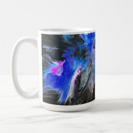 Taza de café abstracta Electric Bloom